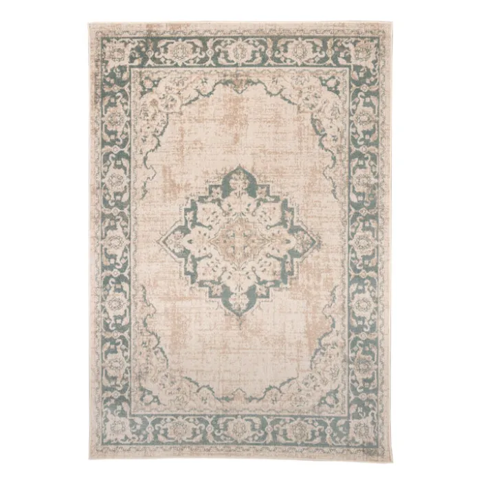 Teppich Vintage - Spring Medaillon Creme Grün