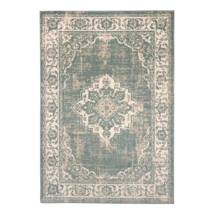Teppich Vintage - Spring Medaillon Grün Creme