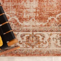Teppich Vintage - Spring Medaillon Terracotta Creme