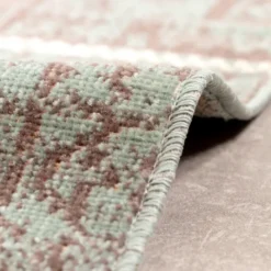 Teppich Vintage - Spring Patchwork Grün Grau
