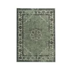 Teppich Vintage - Wonder Grün Schwarz