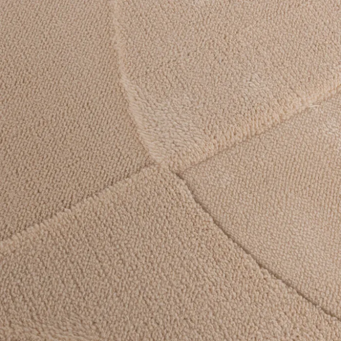 Teppich Wohnzimmer - Charm Circles Beige