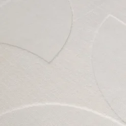 Teppich Wohnzimmer - Charm Circles Weiß
