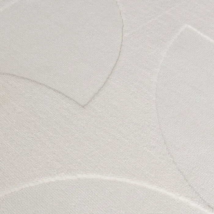 Teppich Wohnzimmer - Charm Circles Weiß