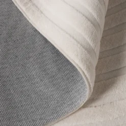 Teppich Wohnzimmer - Charm Curves Weiß