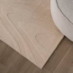 Teppich Wohnzimmer - Charm Shapes Beige