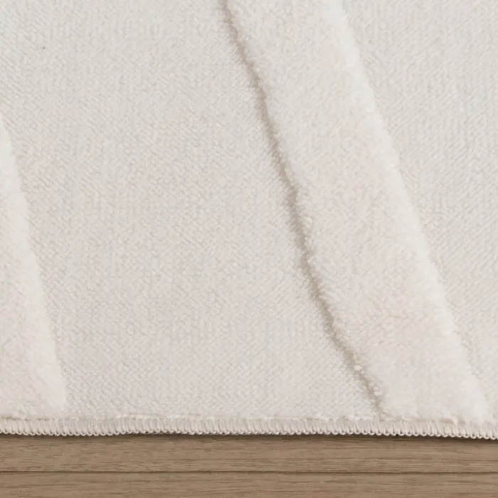 Teppich Wohnzimmer - Charm Shapes Weiß