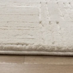 Teppich Wohnzimmer - Yune Lines Creme