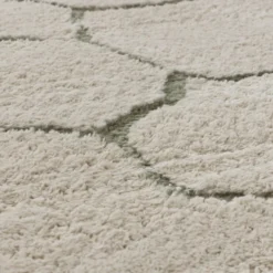 Teppich Wohnzimmer - Yune Stone Creme Grün