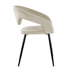 Velvet Esszimmerstuhl - Lenn Creme
