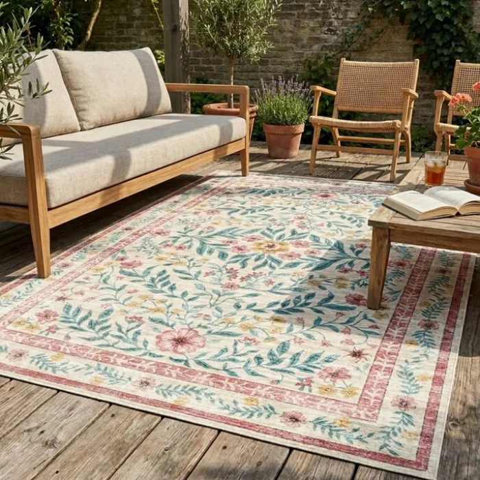 Vintage Gartenteppich - Luana Bunt