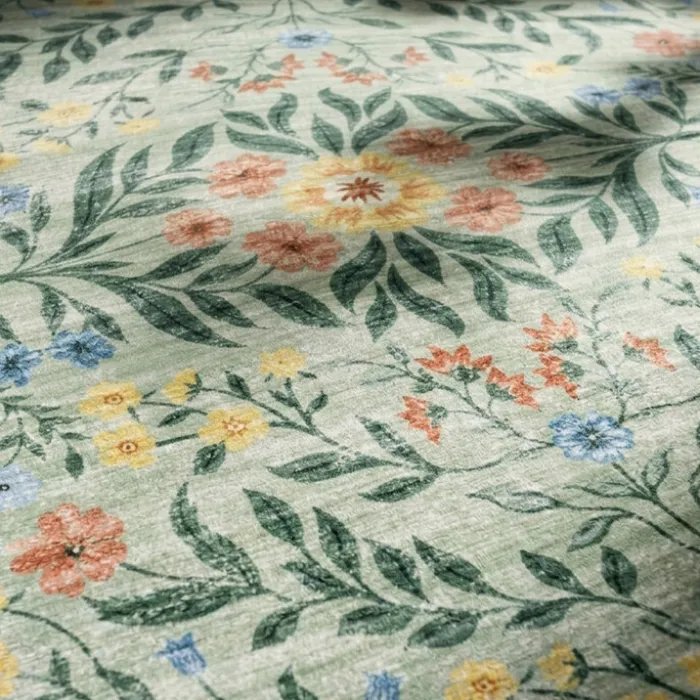 Vintage Gartenteppich Rund - Luana Dunkelgrün