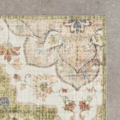 Vintage Gartenteppich - Santo Mandala Grün