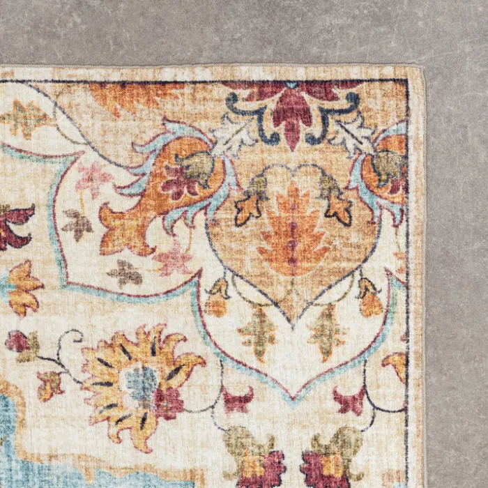 Vintage Gartenteppich - Santo Mandala Hellblau