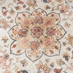 Vintage Gartenteppich - Santo Mandala Olivgrün