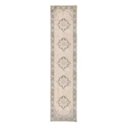 Vintage Läufer - Spring Medaillon Creme Grün