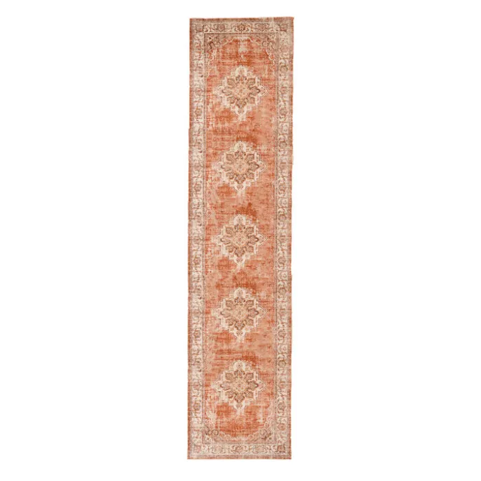 Vintage Läufer - Spring Medaillon Terracotta Creme