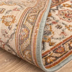 Vintage Teppich - Thirza Medaillon Hellblau Bunt