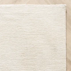 Viskose Teppich - Jean Creme Weiß