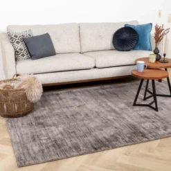 Viskose Teppich - Pearl Grau