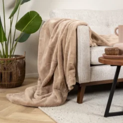 Waschbare Kuscheldecke - Otis Taupe