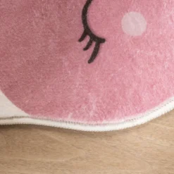 Waschbarer Kinderteppich - Berry Kirschen Rot