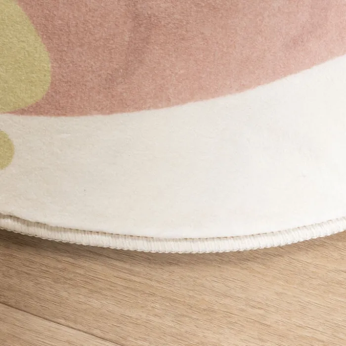 Waschbarer Kinderteppich - Berry Erdbeere Rosa