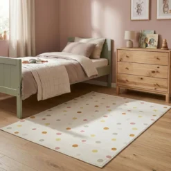Waschbarer Kinderteppich - Evi Confetti Bunt
