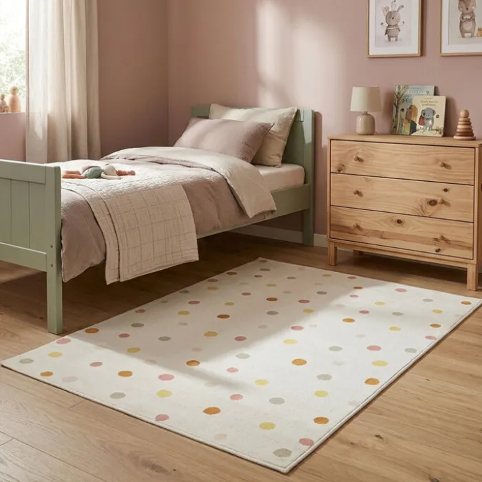 Waschbarer Kinderteppich - Evi Confetti Bunt