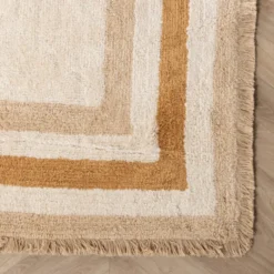 Waschbarer Kinderteppich - Milo Beige