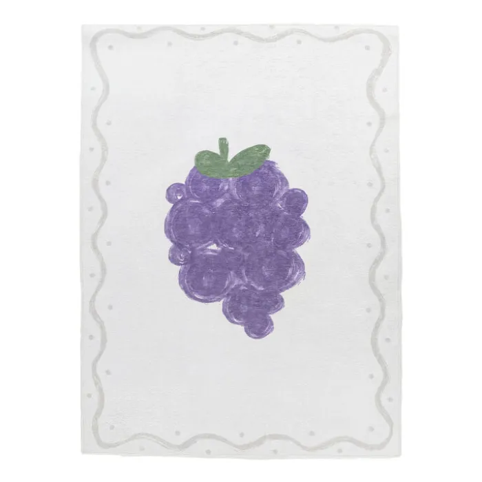Waschbarer Kinderteppich - Mick Traube Violett