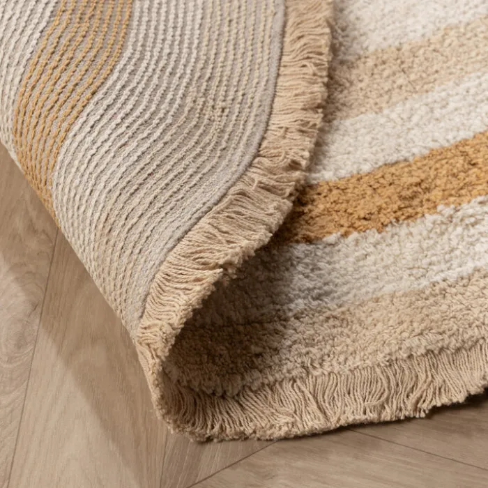 Waschbarer Kinderteppich Oval - Milo Beige