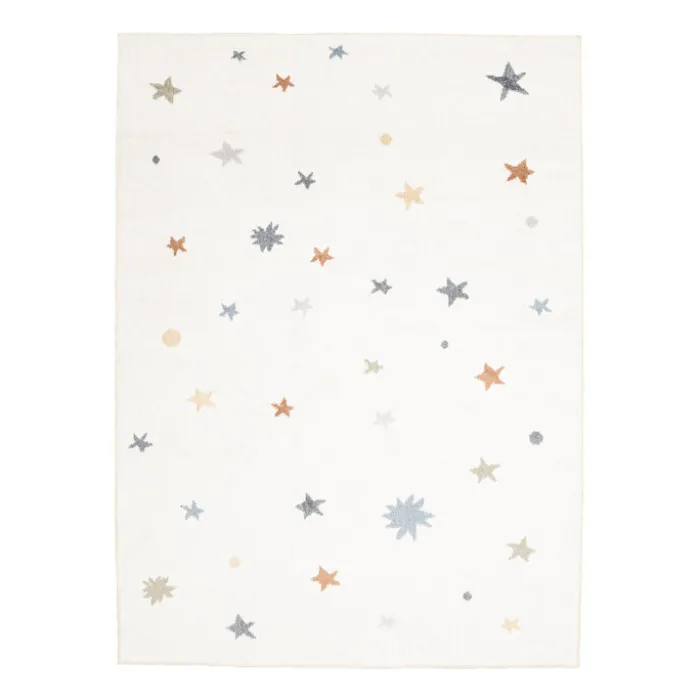 Waschbarer Kinderteppich - Ravi Stars Bunt