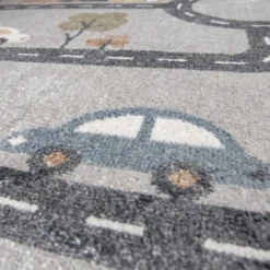 Waschbarer Kinderteppich - Ravi Road Bunt