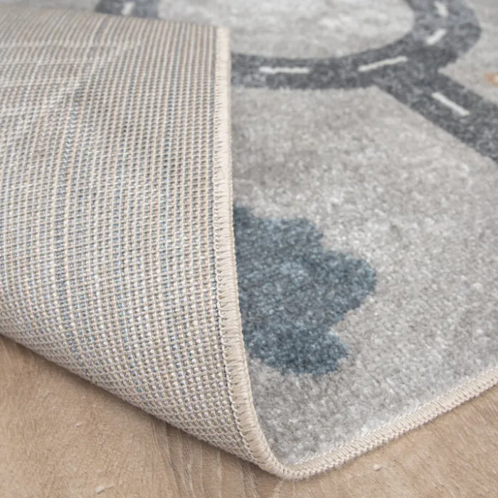 Waschbarer Kinderteppich - Ravi Road Bunt