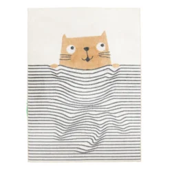 Waschbarer Kinderteppich - Ravi Cat Bunt