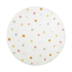 Waschbarer Kinderteppich Rund - Evi Confetti Bunt