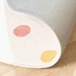 Waschbarer Kinderteppich Rund - Evi Confetti Bunt