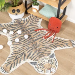 Waschbarer Kinderteppich - Wild Tiger