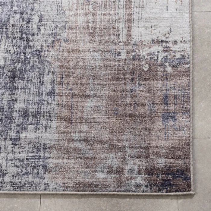 Waschbarer Läufer - Domingo Grunge Taupe Creme