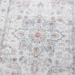Waschbarer Läufer - Domingo Mandala Weiß