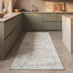 Waschbarer Läufer - Domingo Mandala Beige