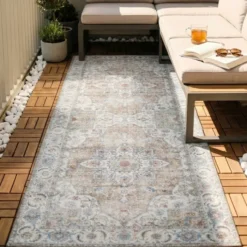 Waschbarer Läufer - Domingo Mandala Beige