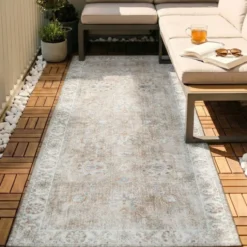 Waschbarer Läufer - Domingo Oriental Beige