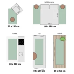 Waschbarer Läufer - Hazy Beige Creme