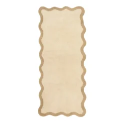 Waschbarer Läufer - Hazy Beige Creme