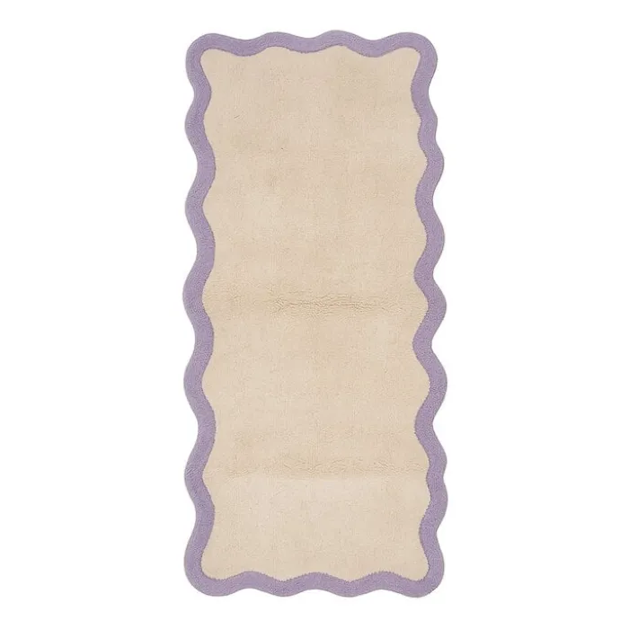 Waschbarer Läufer - Hazy Lila Creme