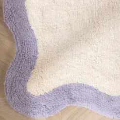 Waschbarer Läufer - Hazy Lila Creme