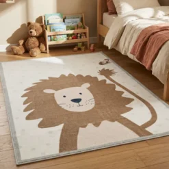 Waschbarer Spielteppich - Simba Lion Braun