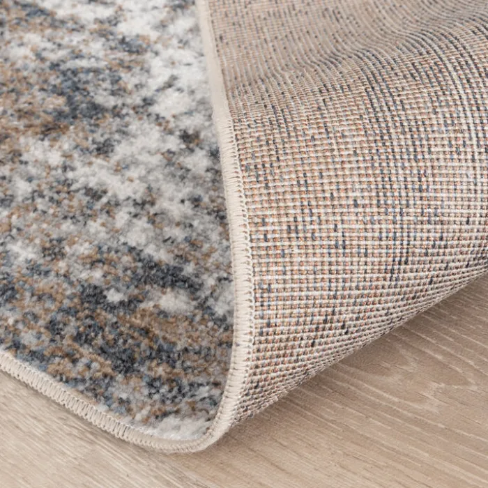 Waschbarer Teppich Abstrakt - Misha Grunge Creme Grau